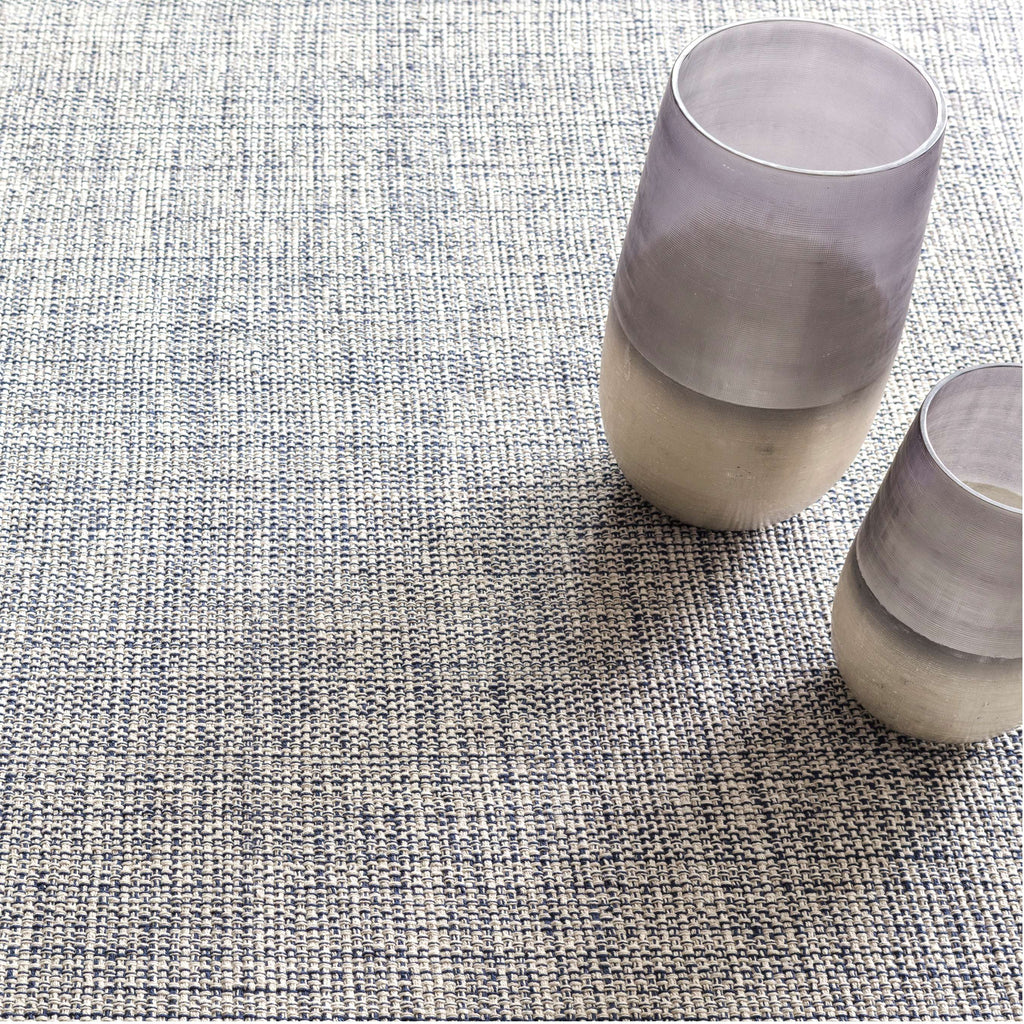Marled Indigo Woven Cotton Rug - Light House Co.