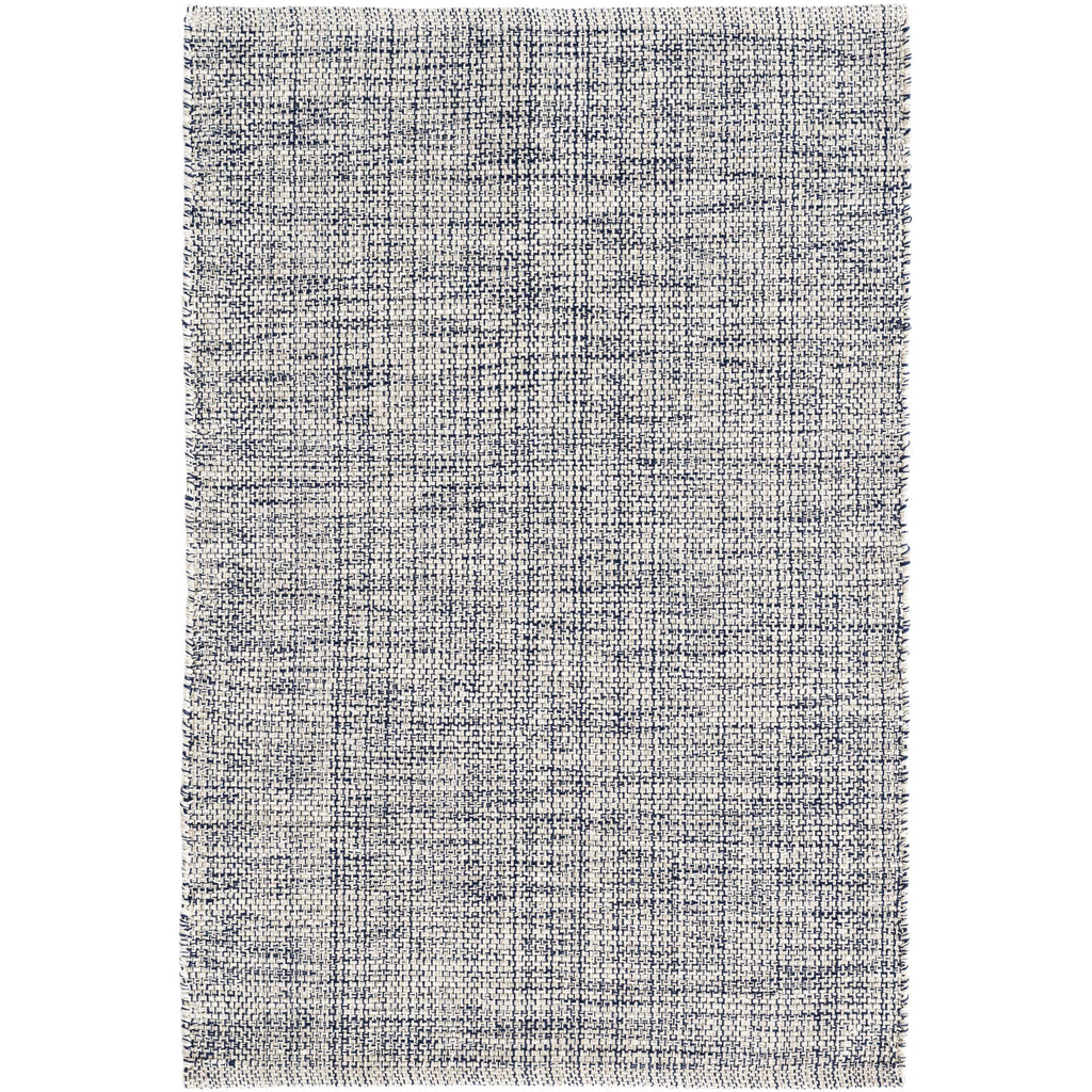 Marled Indigo Woven Cotton Rug - Light House Co.