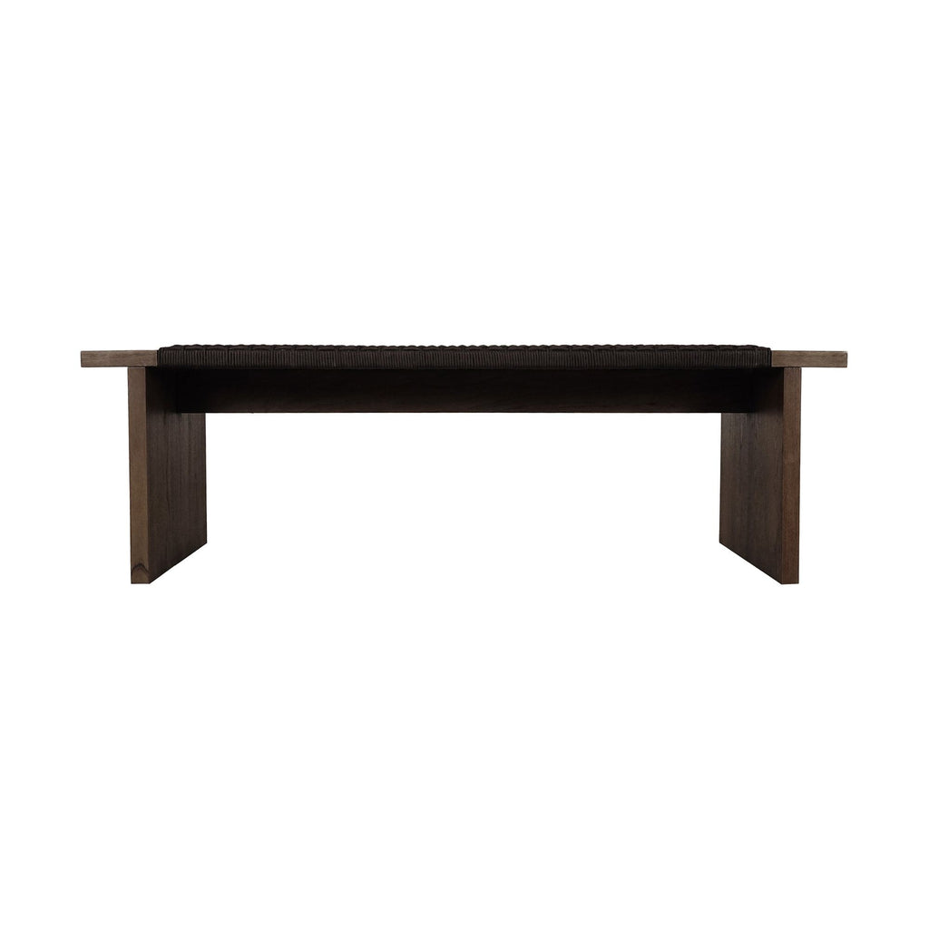 Merritt Outdoor Bench Dark Brown | Outdoor Benches | Moe's - Light House Co.