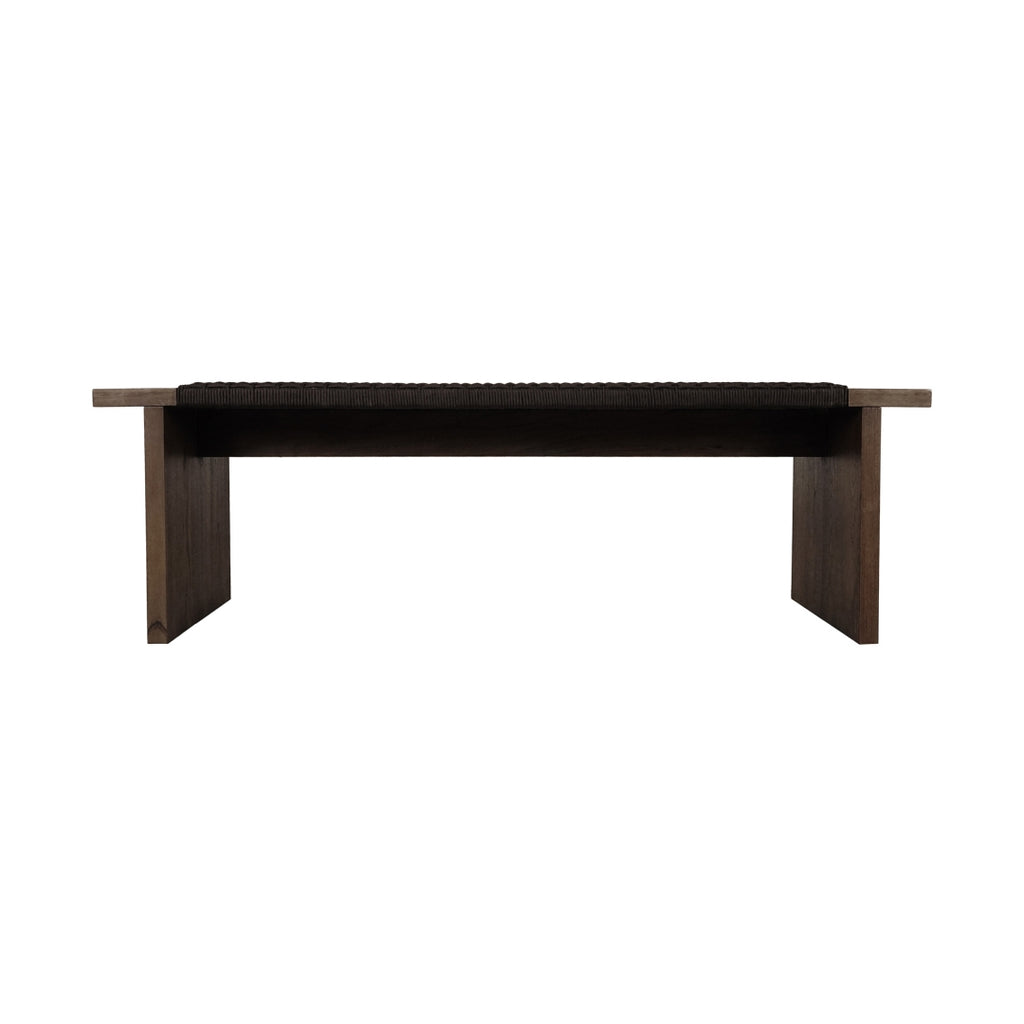 Merritt Outdoor Bench Dark Brown | Outdoor Benches | Moe's - Light House Co.