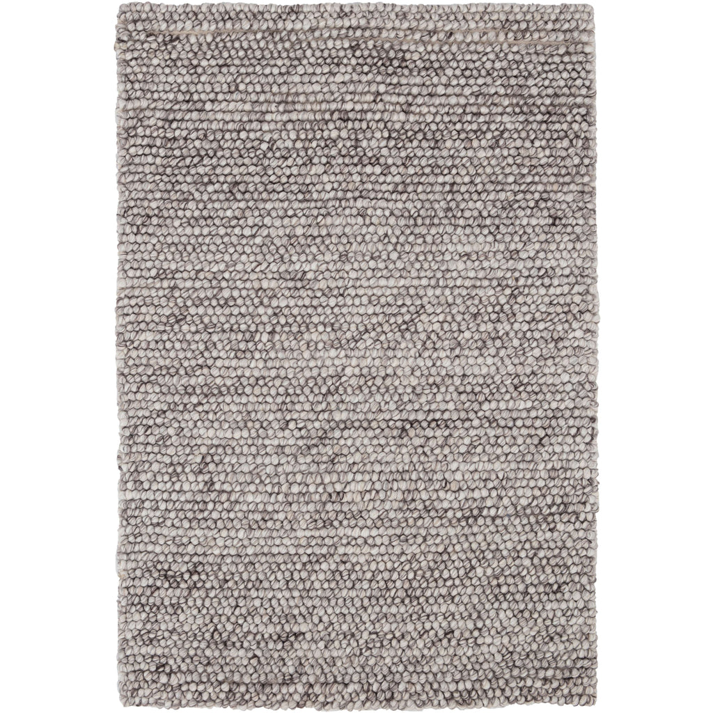 Niels Grey Woven Wool/Viscose Rug - Light House Co.