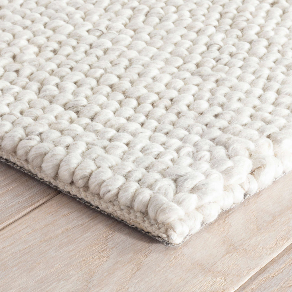 Niels Ivory Woven Wool/Viscose Rug - Light House Co.
