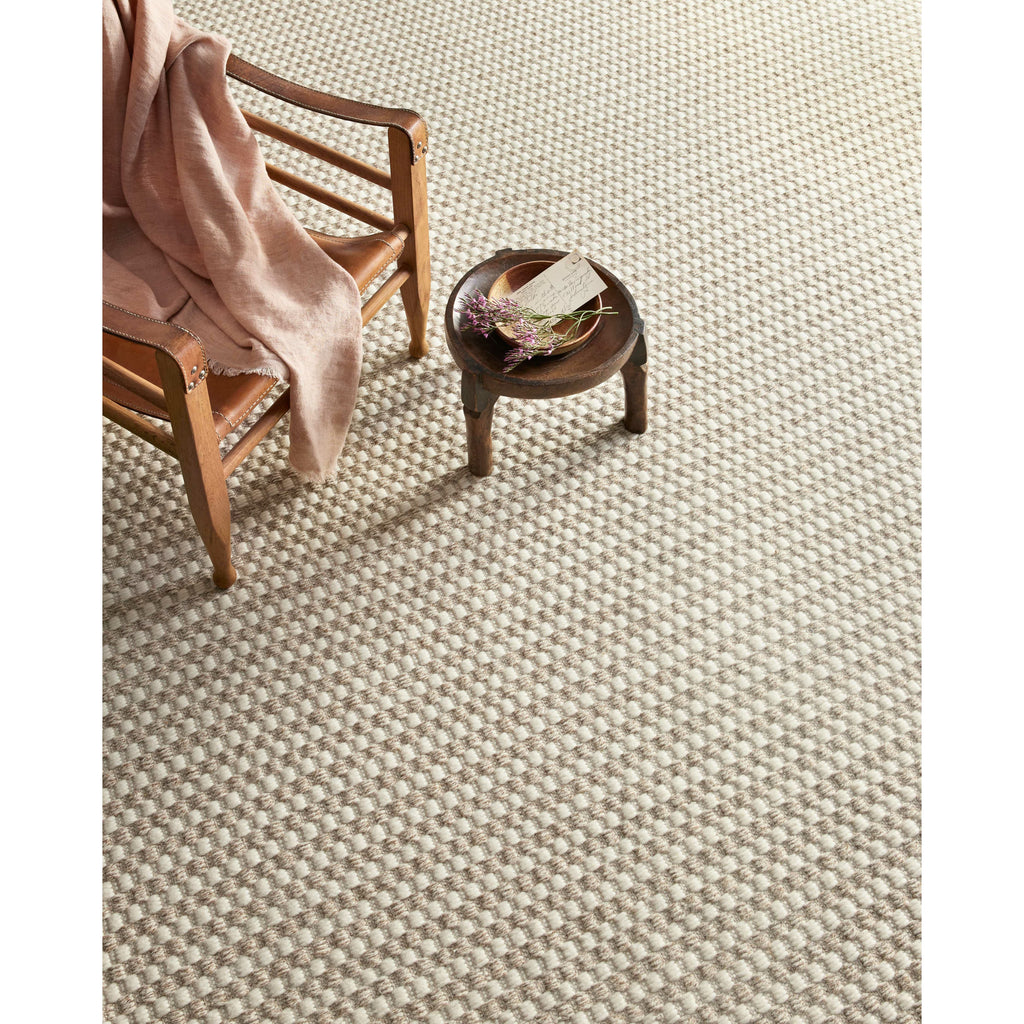 Ojai Ivory / Natural Rug | Amber Lewis x Loloi - 18" x 18" Sample | Open Box - Light House Co.