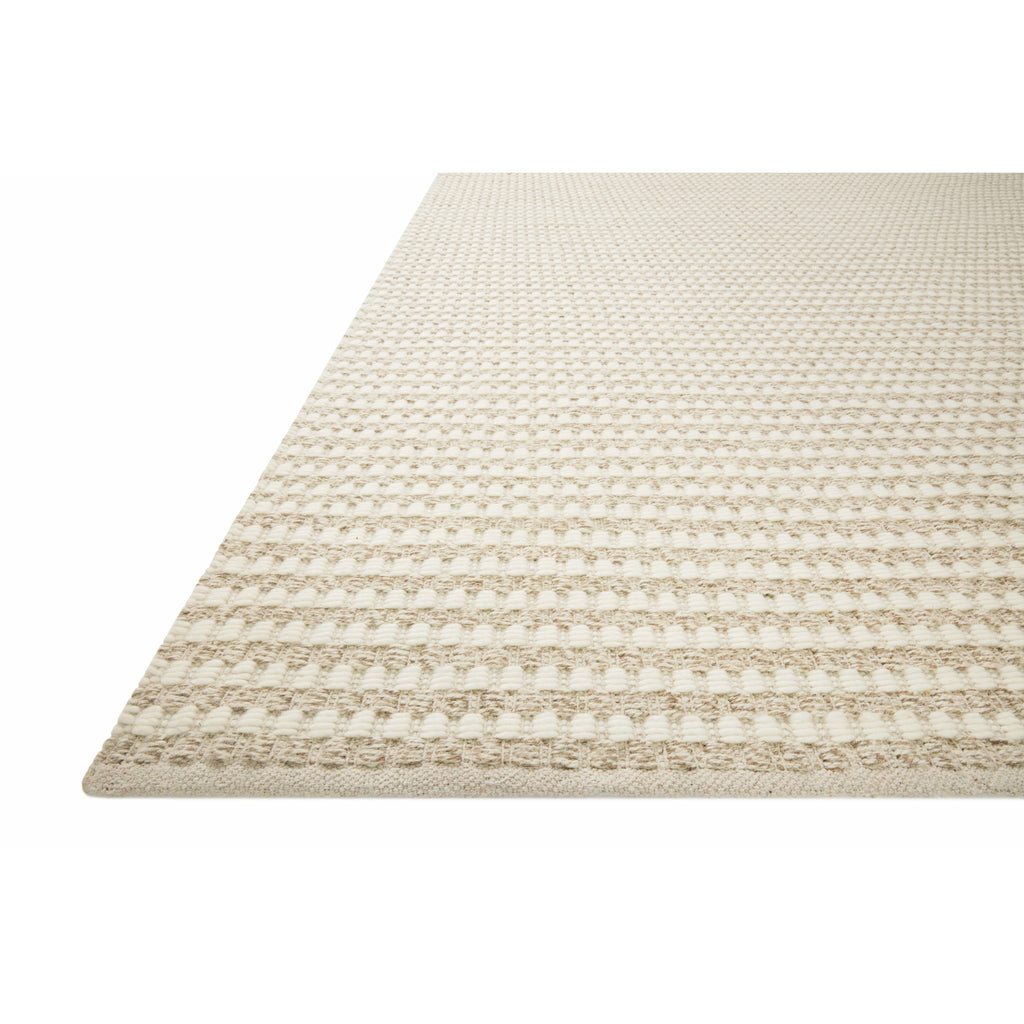 Ojai Ivory / Natural Rug | Amber Lewis x Loloi - 18" x 18" Sample | Open Box - Light House Co.