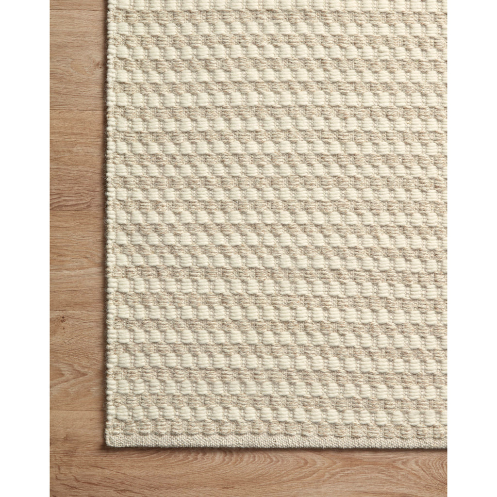 Ojai Ivory / Natural Rug | Amber Lewis x Loloi - 18" x 18" Sample | Open Box - Light House Co.