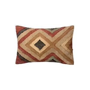 P4019 ED Rust / Beige 13" x 21" Poly-filled Pillow | Open Box - Light House Co.