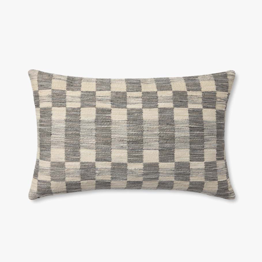 Adams Charcoal / Ivory Pillow | Amber Lewis x Loloi - Light House Co.