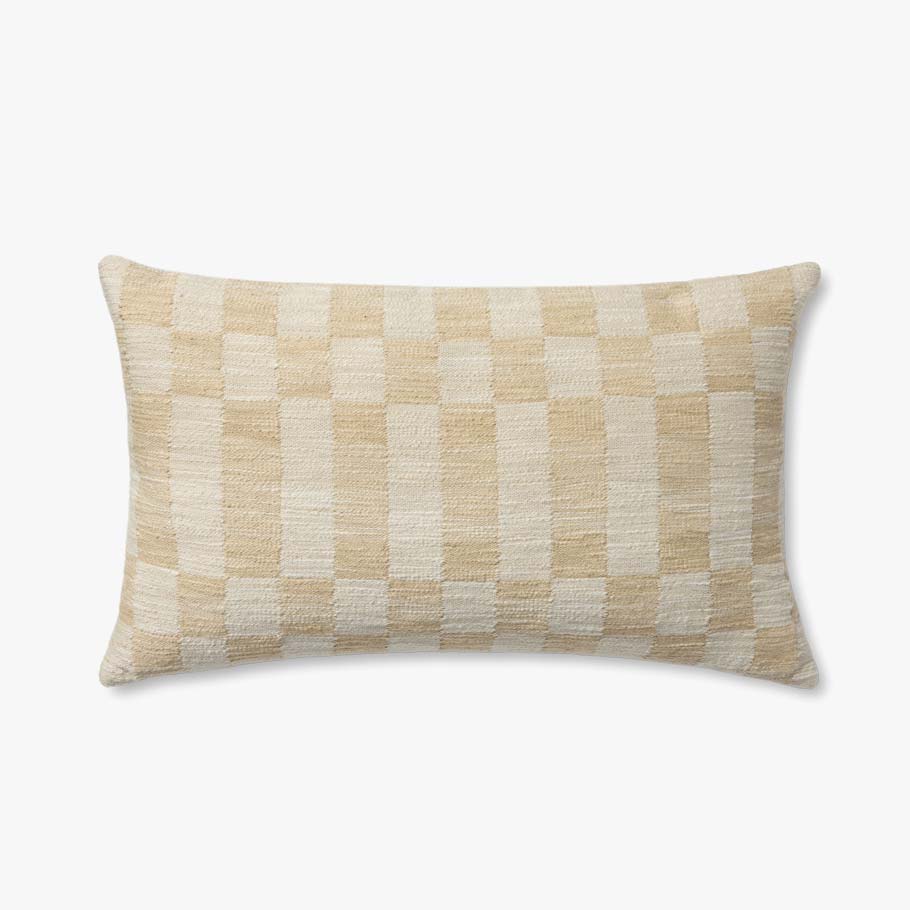 Adams Sand / Ivory Pillow | Amber Lewis x Loloi - Light House Co.