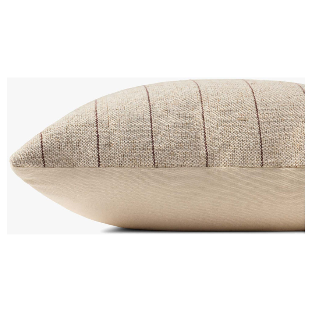 Keisha Natural / Brown Pillow | Amber Lewis x Loloi - Light House Co.