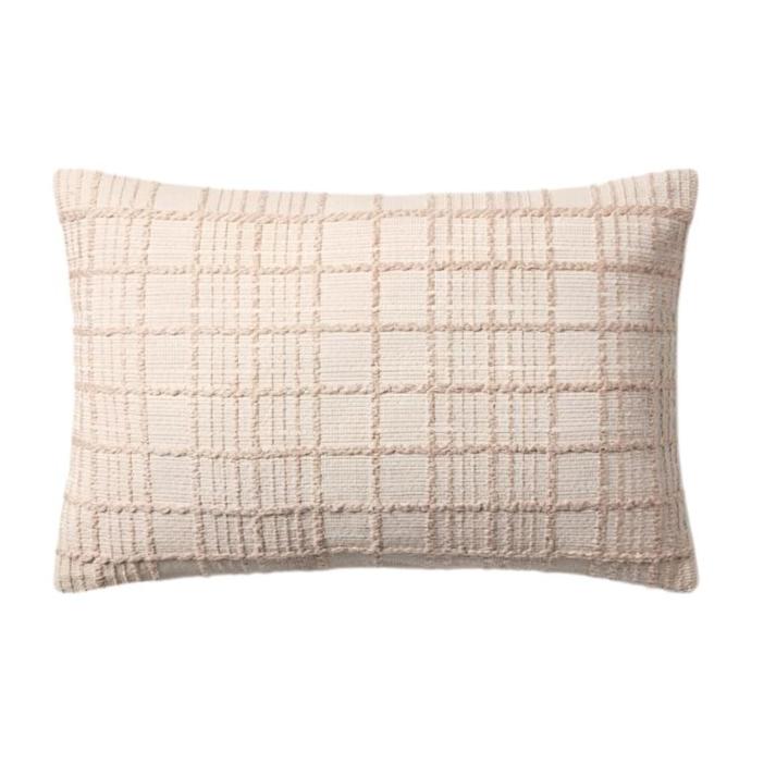 Liv Beige Pillow | Magnolia Home by Joanna Gaines x Loloi - Light House Co.