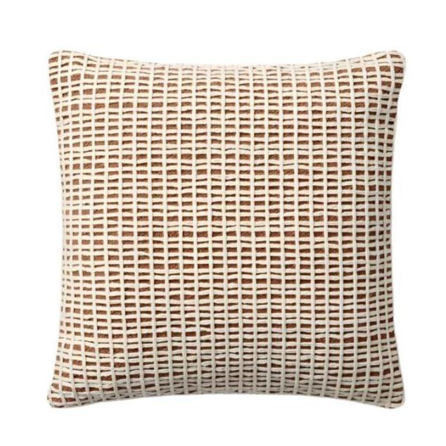 Lila Orange/Ivory Pillow | Rifle Paper Co. x Loloi - Light House Co.
