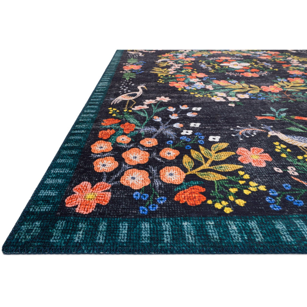 Palais Black  /  Multi | Rifle Paper Co. Rugs x Loloi - Light House Co.