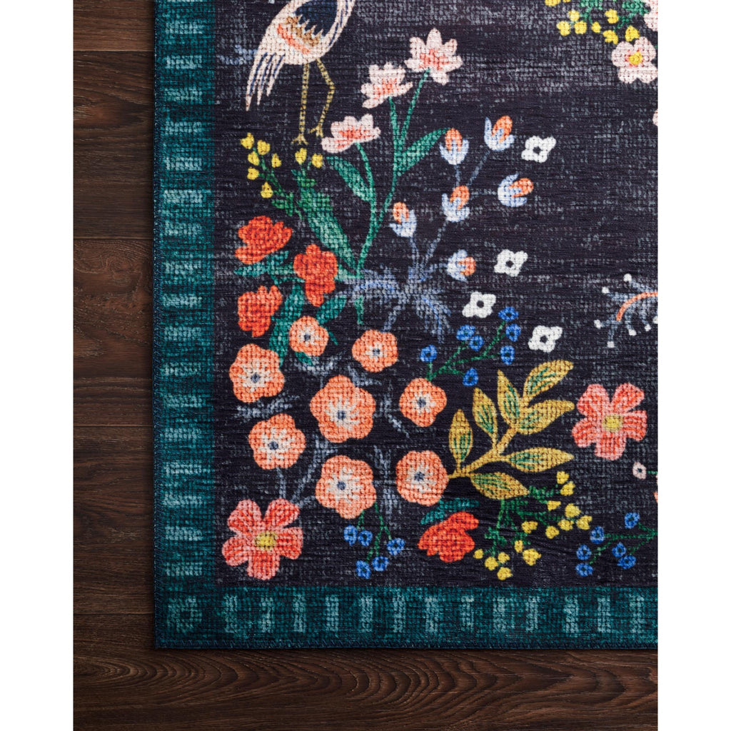 Palais Black  /  Multi | Rifle Paper Co. Rugs x Loloi - Light House Co.