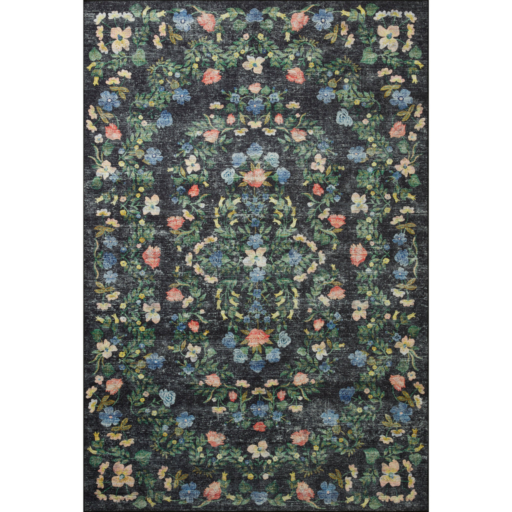 Palais Black | Rifle Paper Co. Rugs x Loloi - Light House Co.