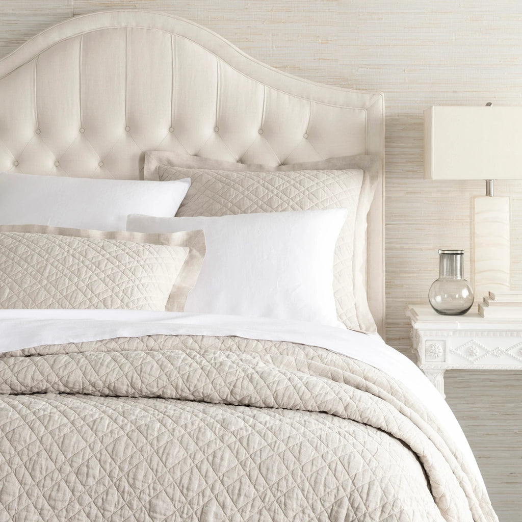 Washed Linen Natural Quilt - Light House Co.