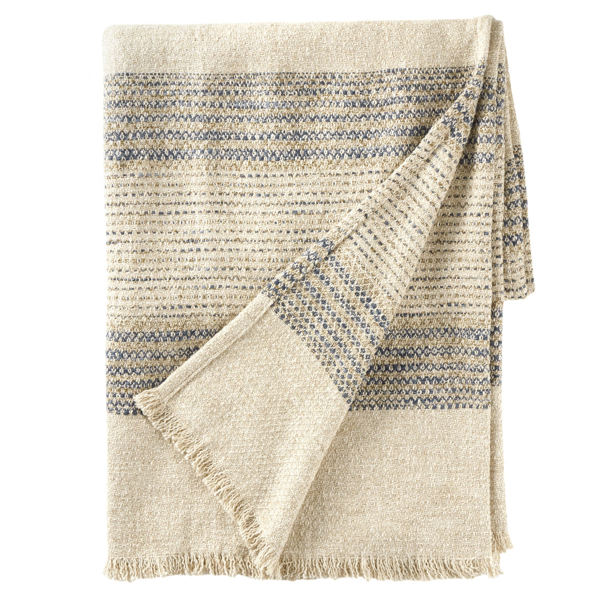 Cielo Stripe Blue Throw