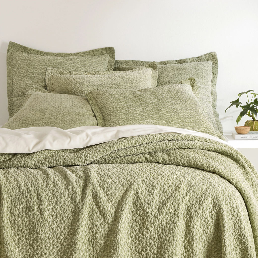 Hawley Sage Matelasse Coverlet - Light House Co.
