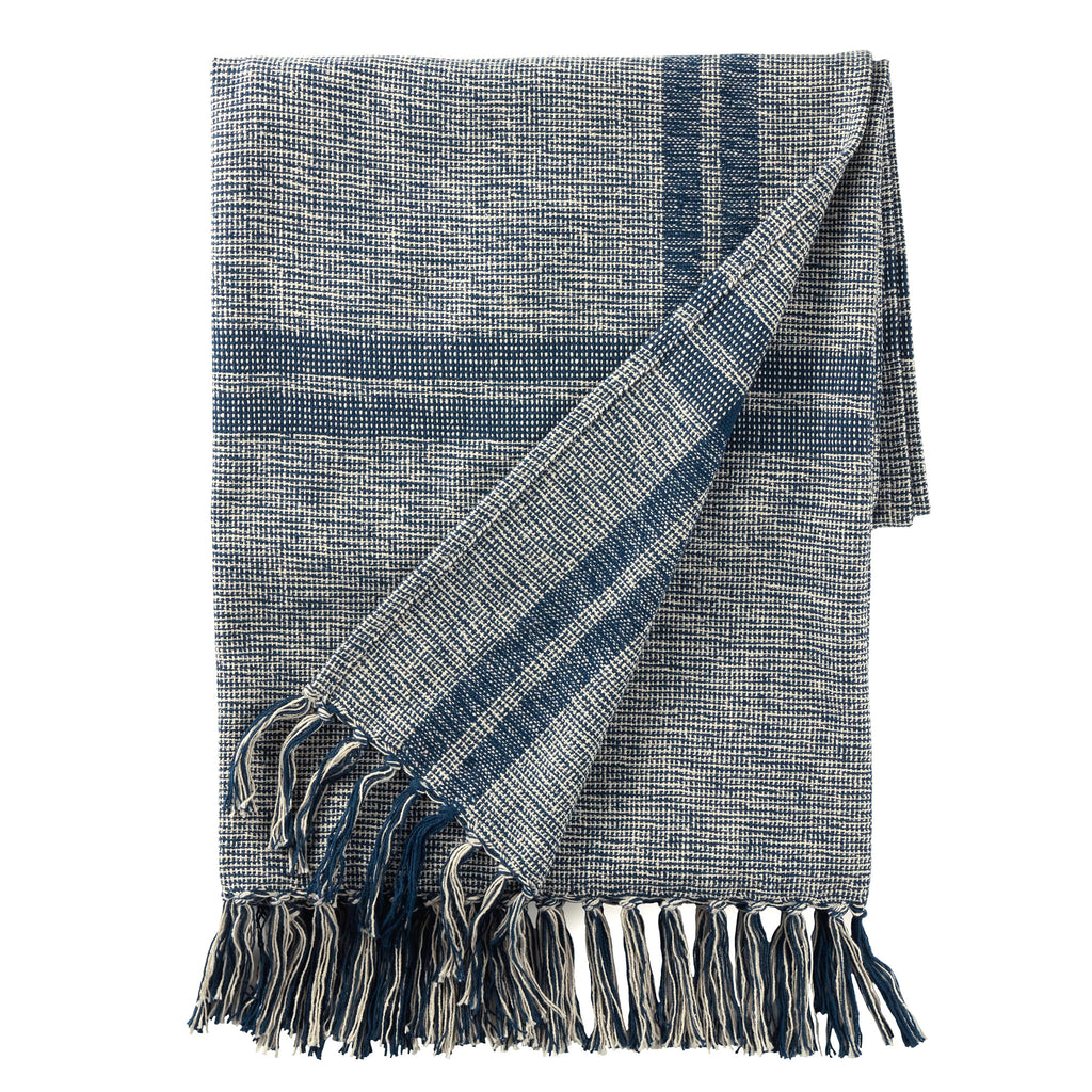 Stevie Indigo Throw - Light House Co.