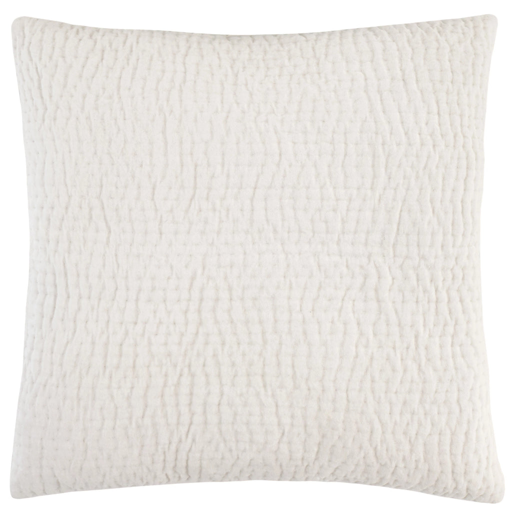 Viola Velvet Dove White Quilted Sham - Light House Co.