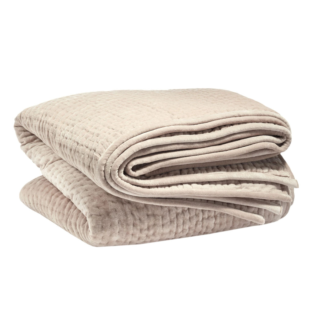 Viola Velvet Grey Quilt - Light House Co.