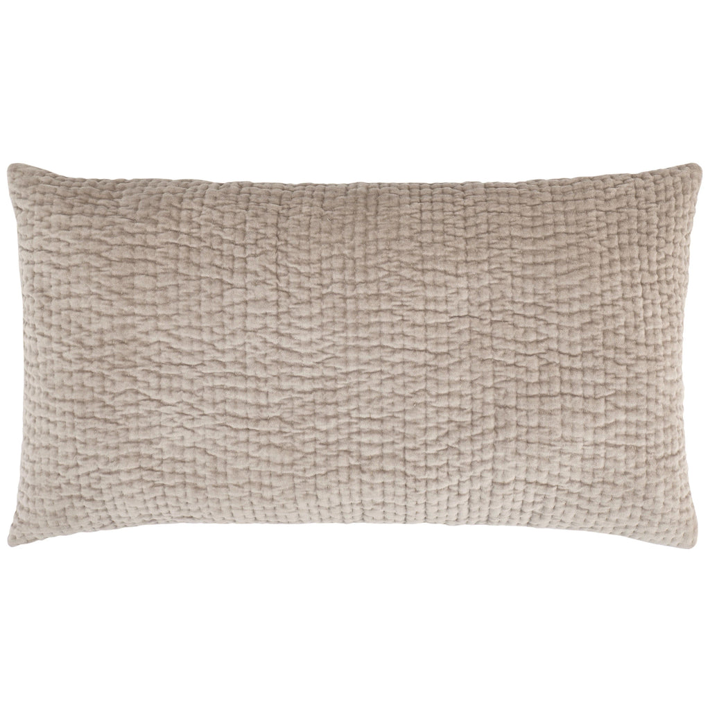 Viola Velvet Grey Quilted Sham - Light House Co.