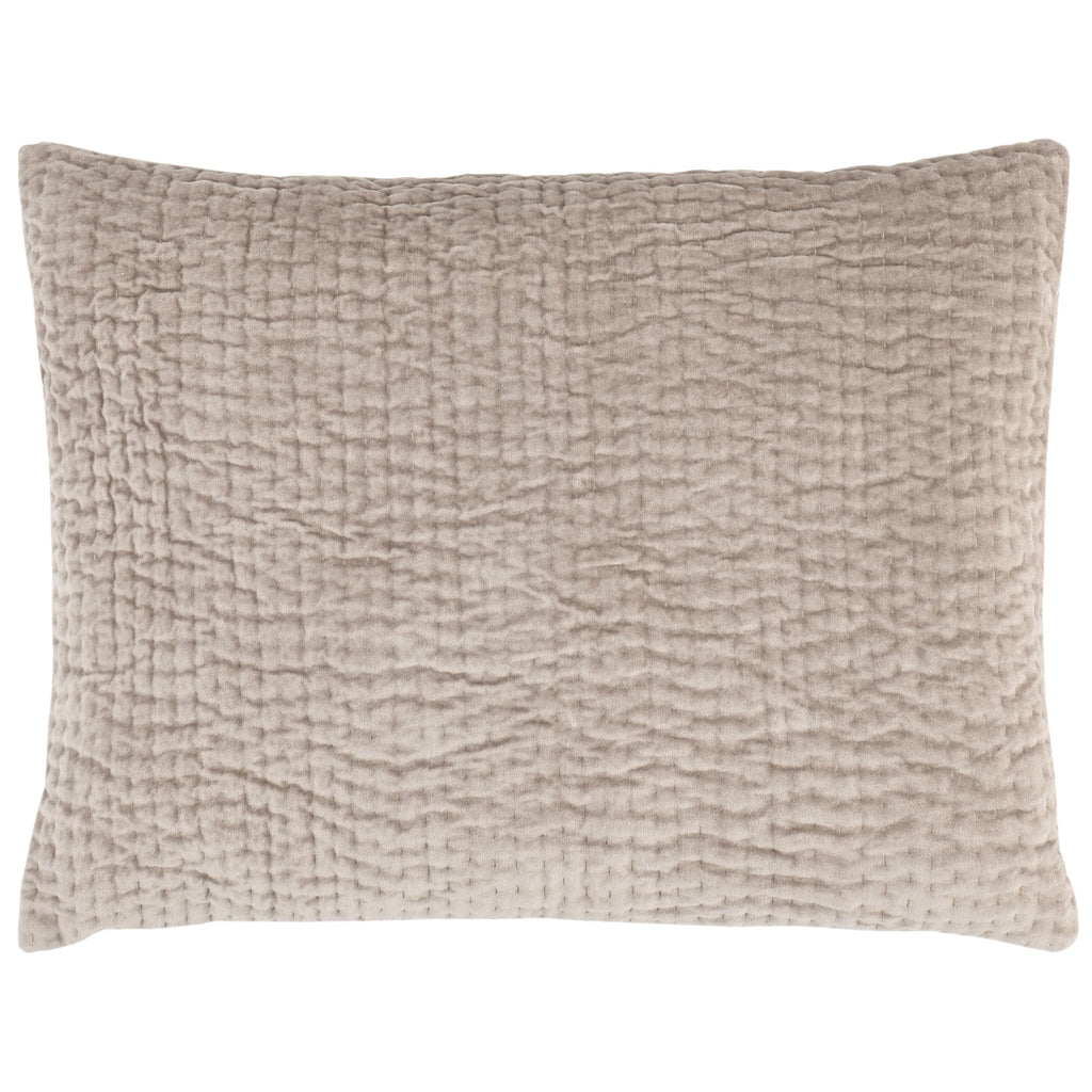 Viola Velvet Grey Quilted Sham - Light House Co.