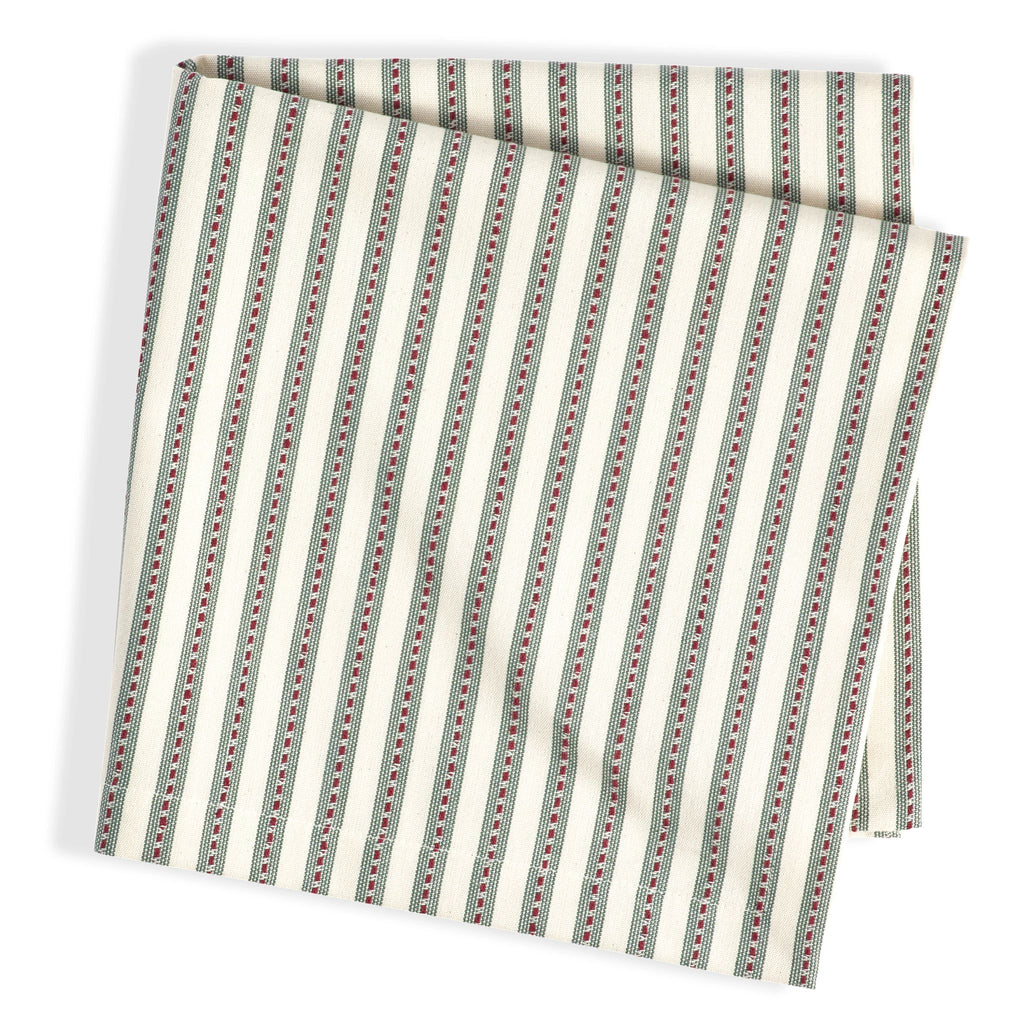 Bell Stripe Green Napkin Set of 4 - Light House Co.