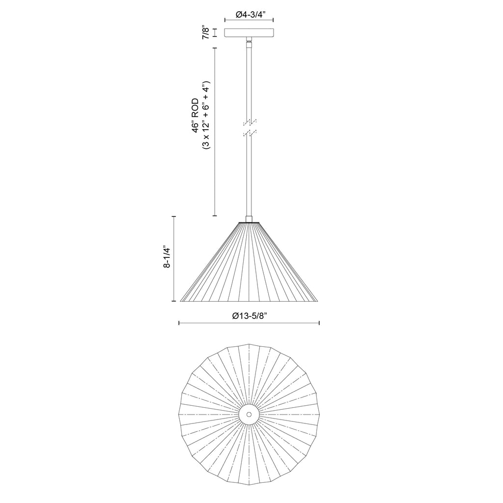 Serena 13" Pendant - Light House Co.
