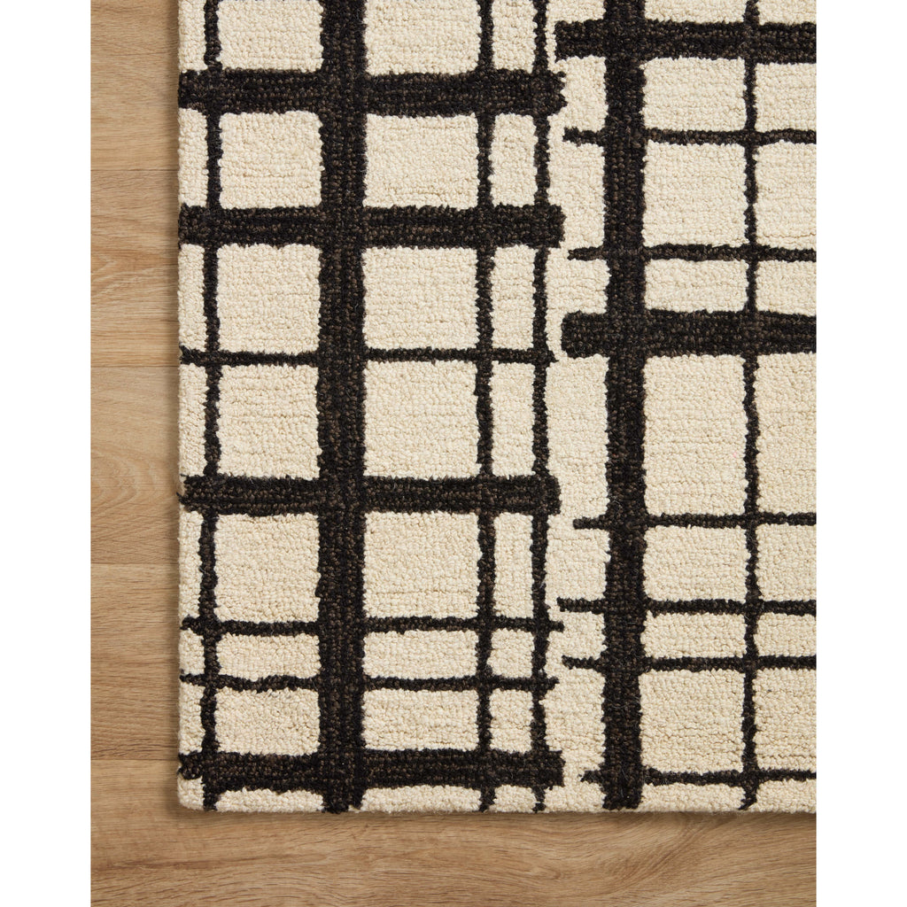 Polly Black / Ivory Rug | Chris Loves Julia x Loloi - Light House Co.