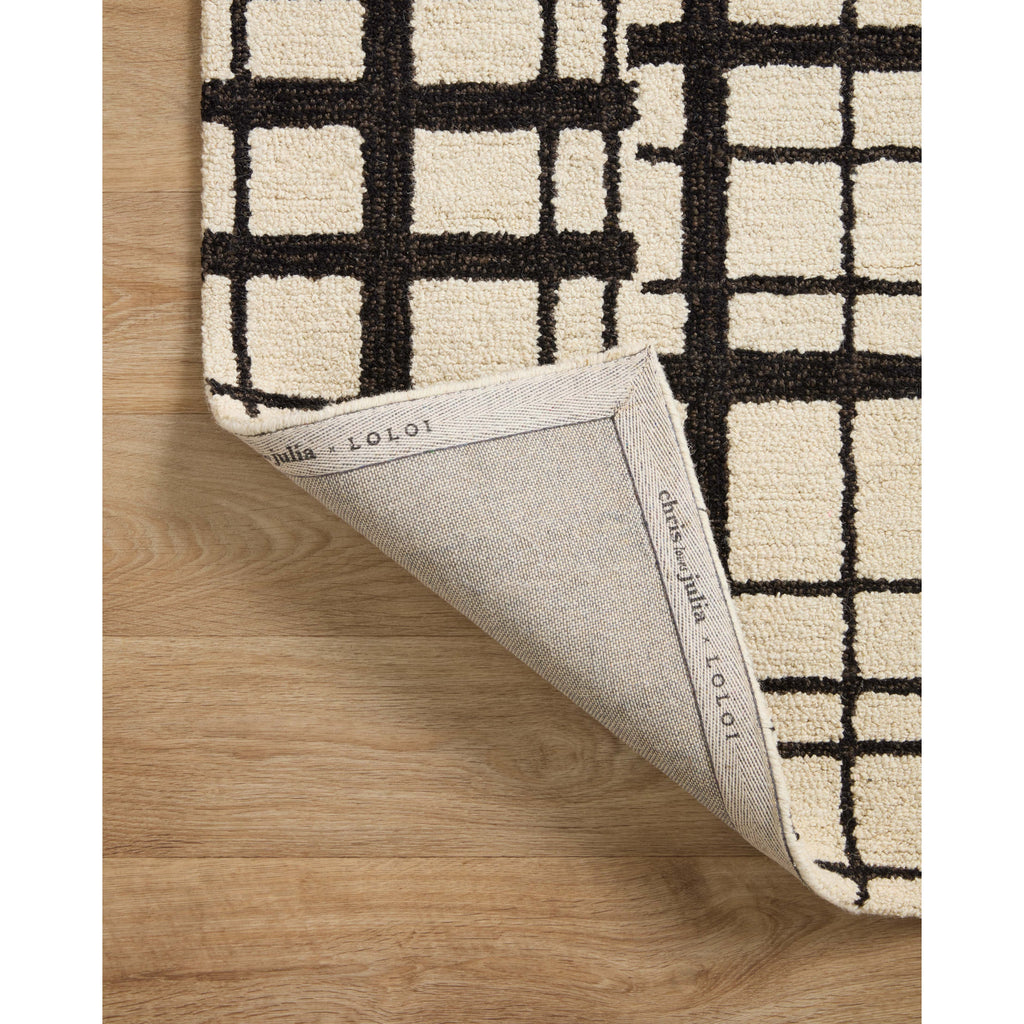 Polly Black / Ivory Rug | Chris Loves Julia x Loloi - Light House Co.