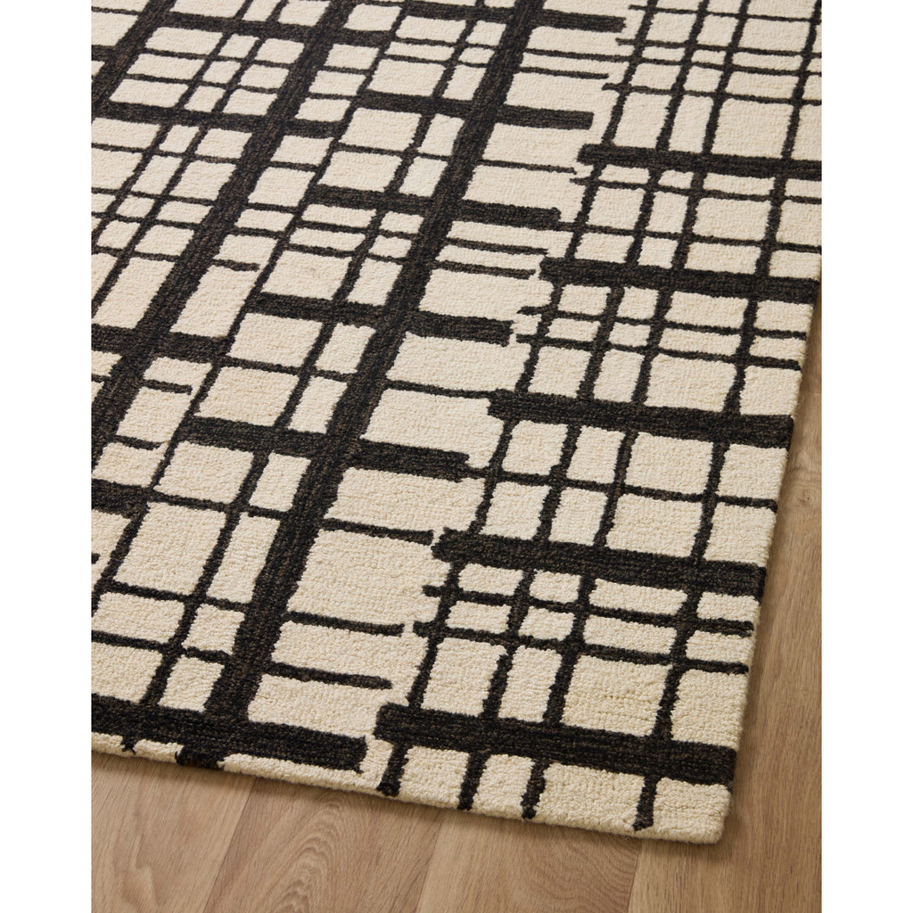 Polly Black / Ivory Rug | Chris Loves Julia x Loloi - Light House Co.