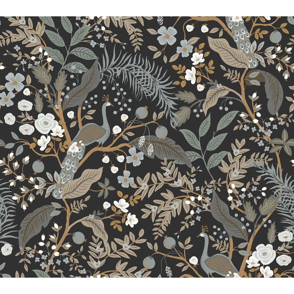 Peacock Garden Peel + Stick Wallpaper | Peel and Stick Wallpaper | York Wallcoverings - Light House Co.