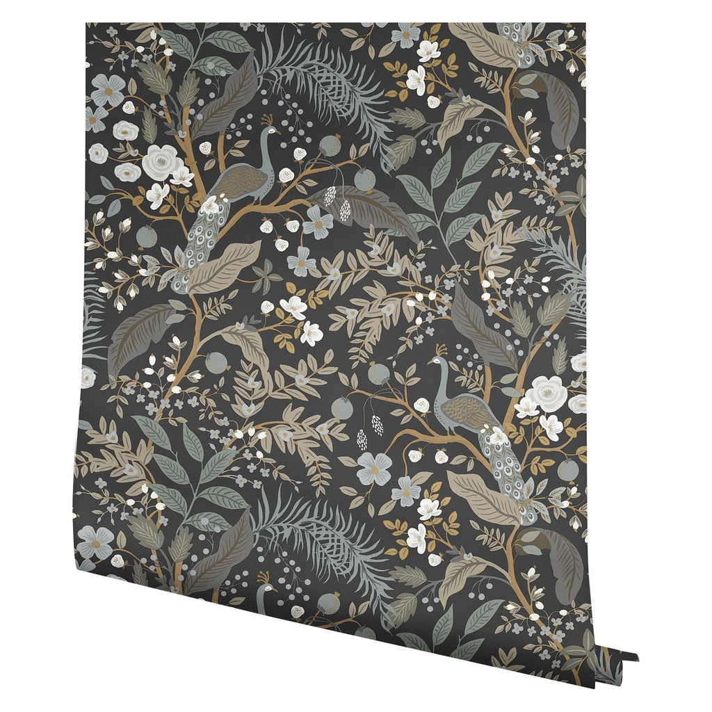 Peacock Garden Peel + Stick Wallpaper | Peel and Stick Wallpaper | York Wallcoverings - Light House Co.