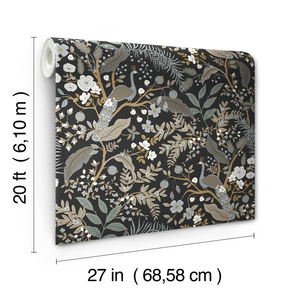 Peacock Garden Peel + Stick Wallpaper | Peel and Stick Wallpaper | York Wallcoverings - Light House Co.