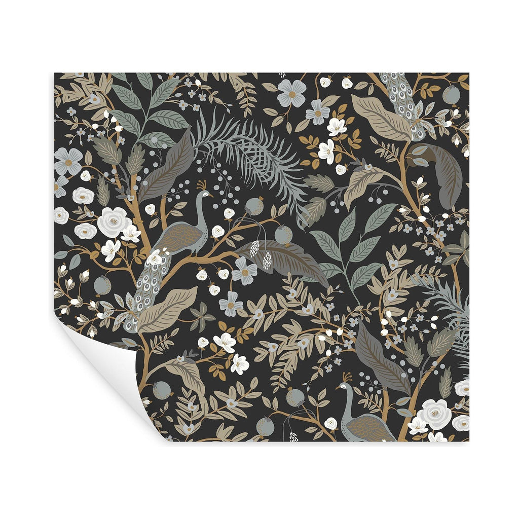 Peacock Garden Peel + Stick Wallpaper | Peel and Stick Wallpaper | York Wallcoverings - Light House Co.