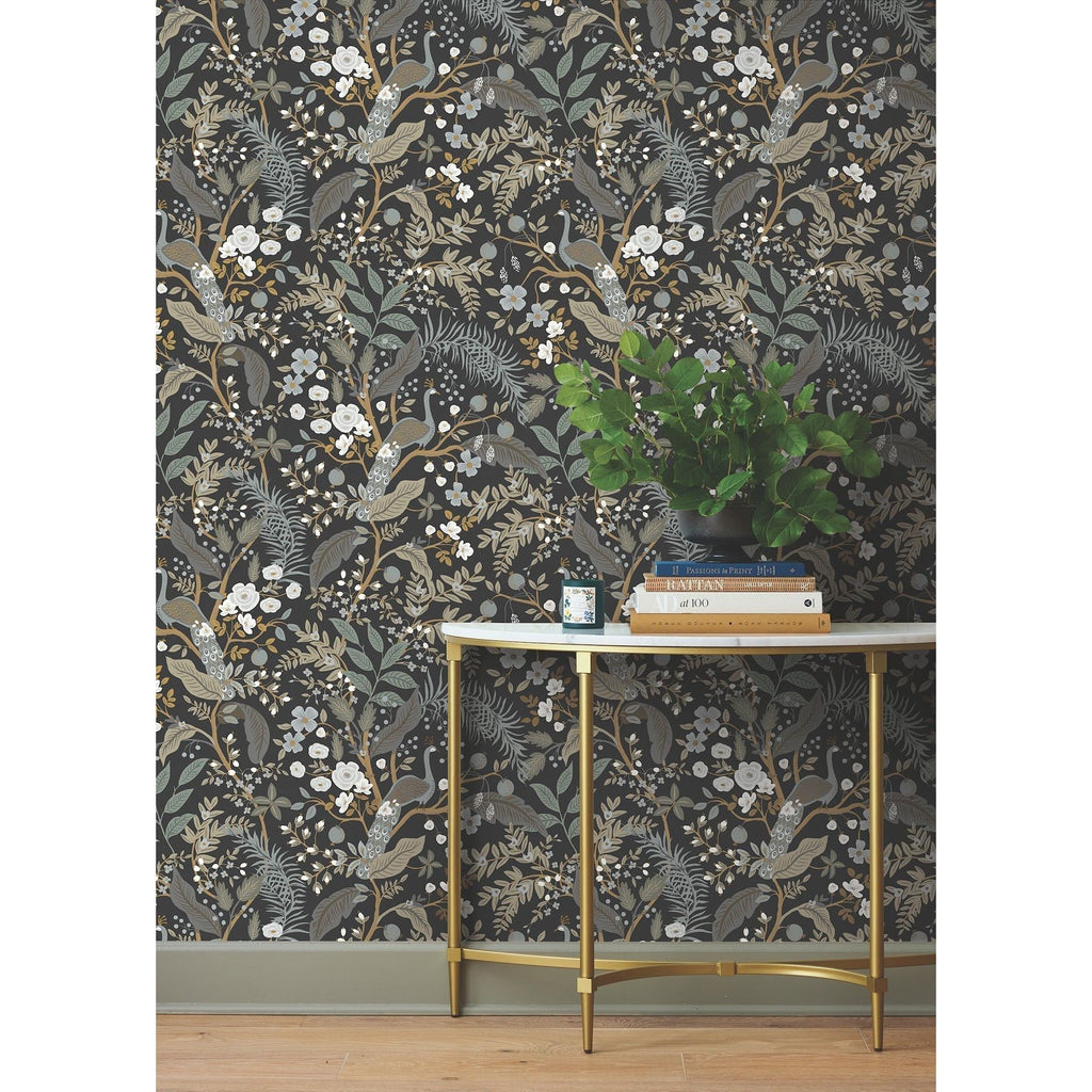 Peacock Garden Peel + Stick Wallpaper | Peel and Stick Wallpaper | York Wallcoverings - Light House Co.