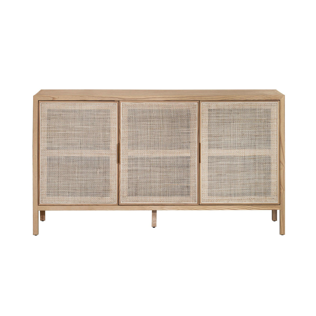 Rattana 3 Door Sideboard - Natural - Light House Co.