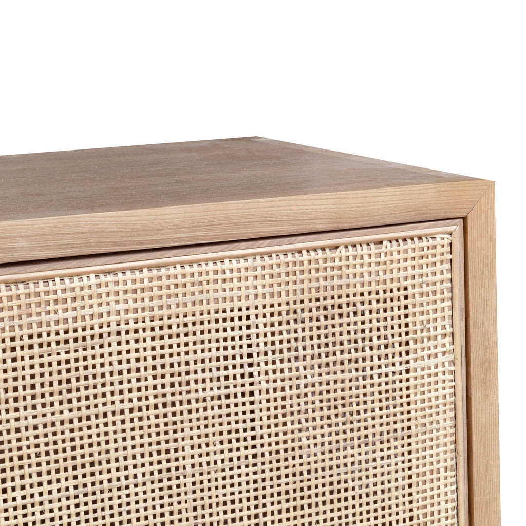 Rattana 3 Door Sideboard - Natural - Light House Co.