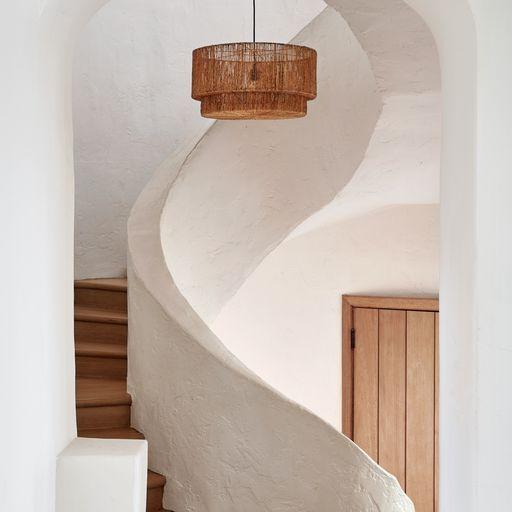 Cocktail 2 Tier Jute Pendant - Light House Co.