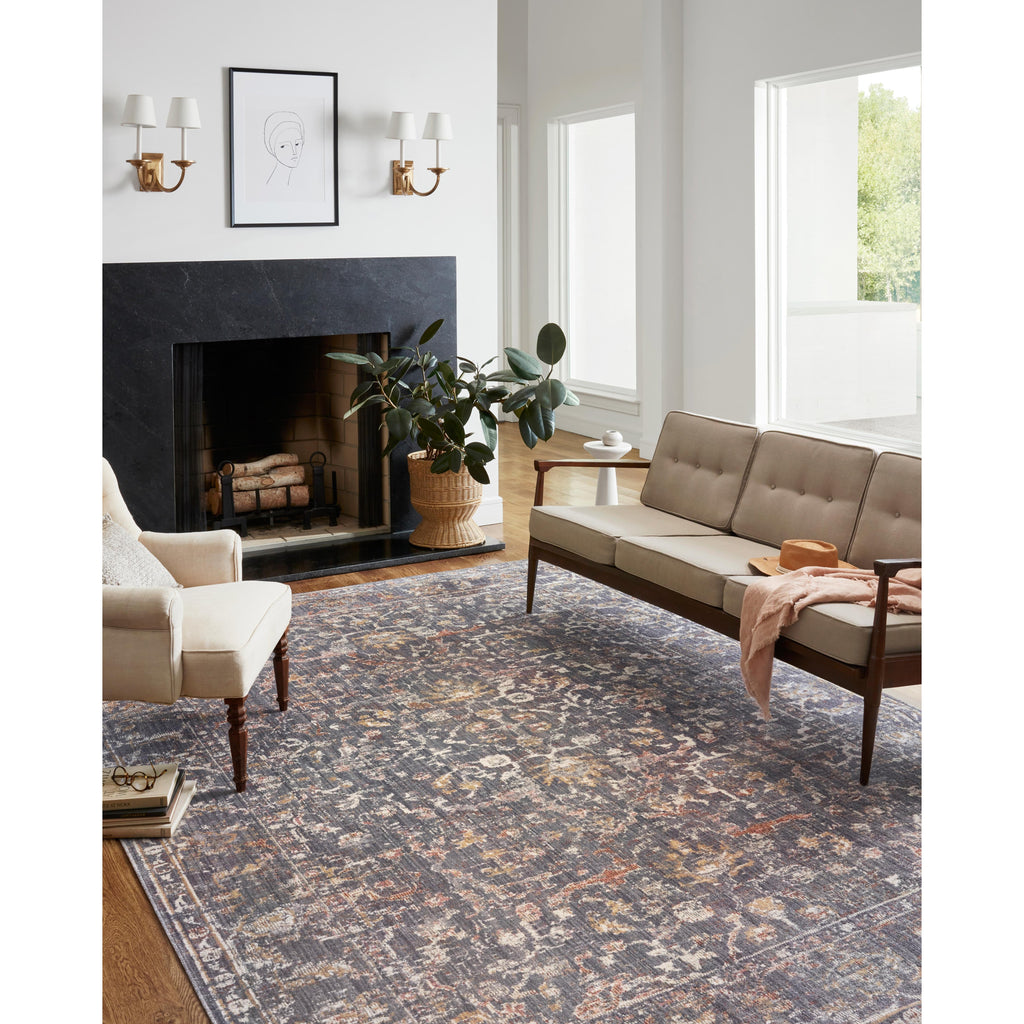 Rosemarie Graphite / Multi Rug | Chris Loves Julia x Loloi - Light House Co.