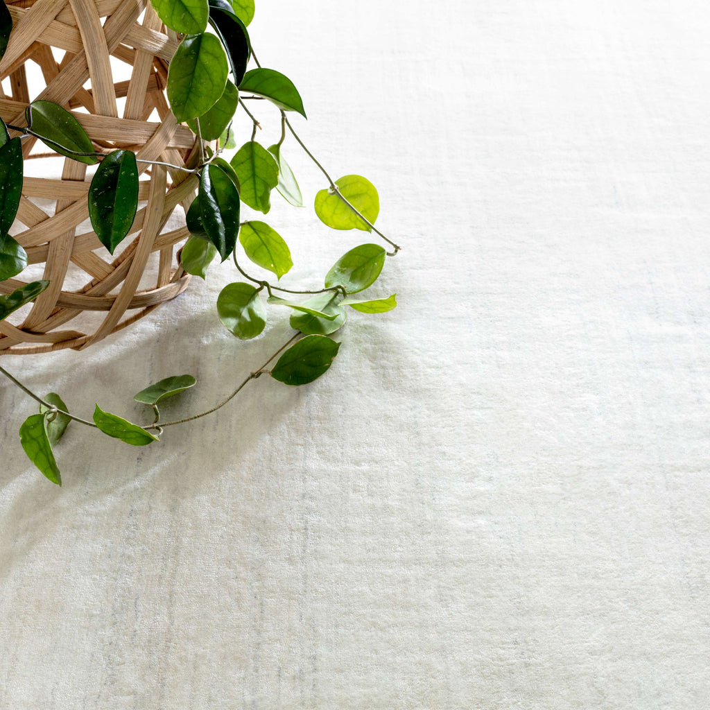 Nordic White Loom Knotted Rug - Light House Co.