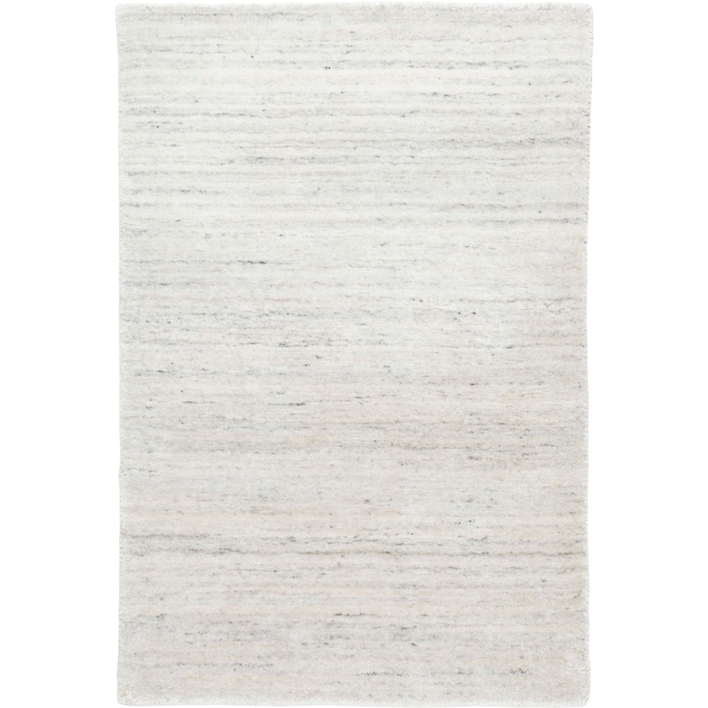 Nordic White Loom Knotted Rug - Light House Co.