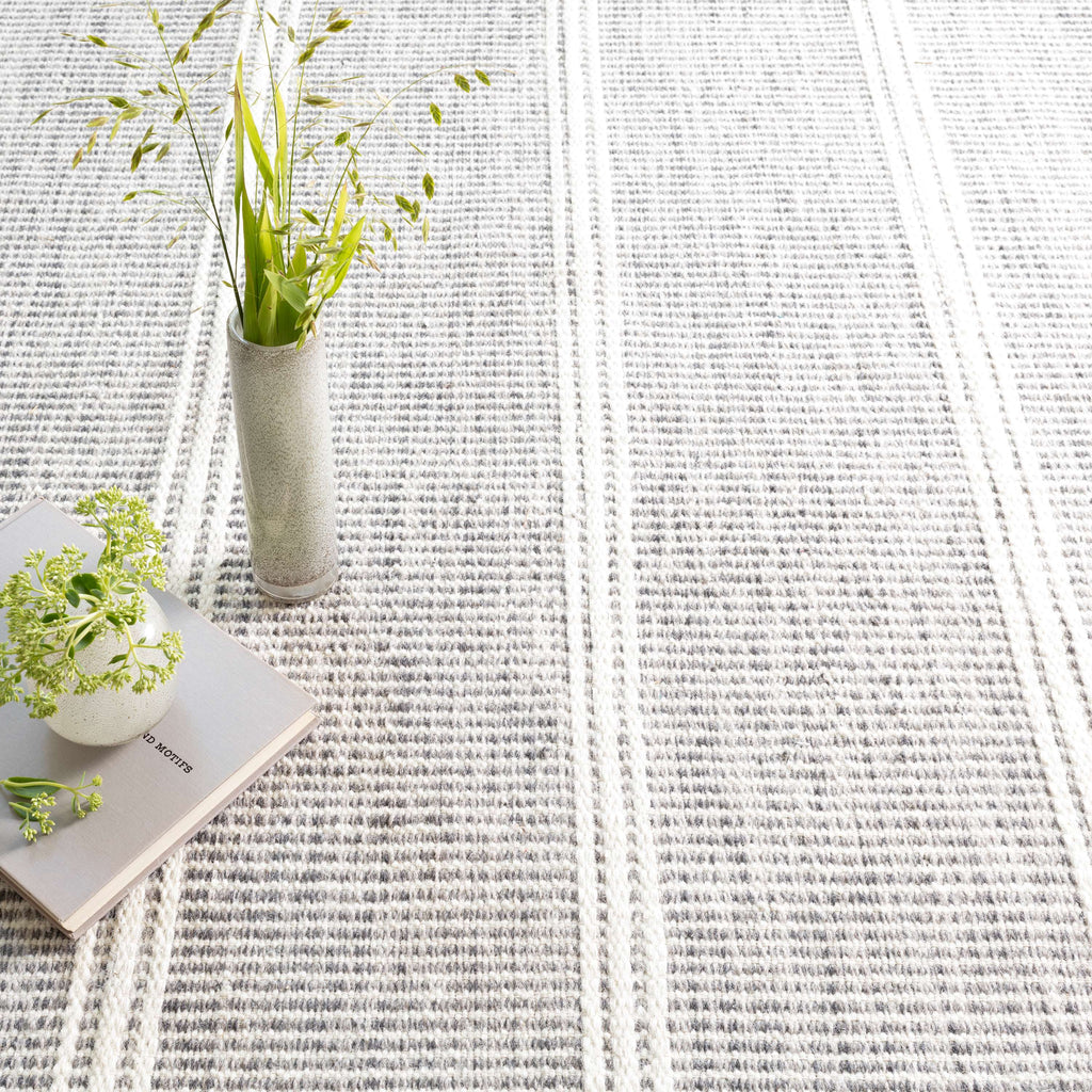 Malta Grey Woven Wool Rug - Light House Co.