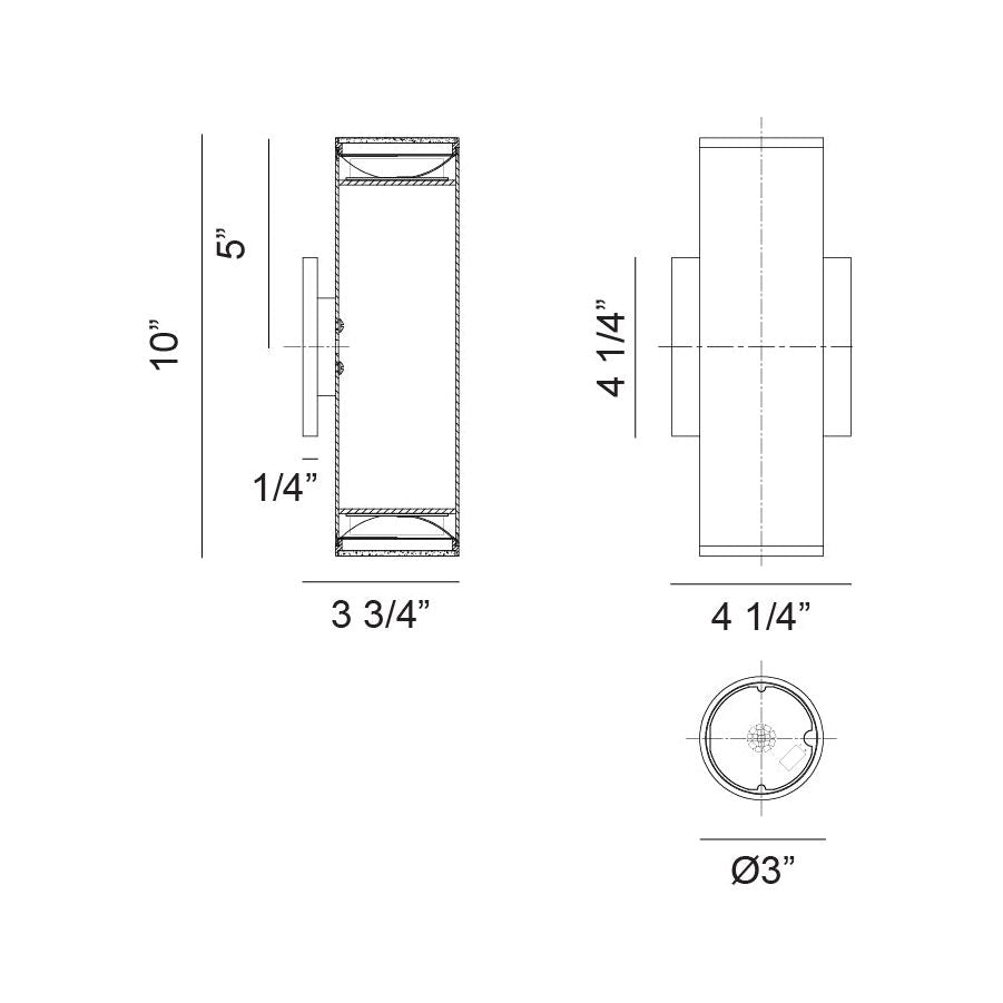 Tubular Wall Sconce - Light House Co.