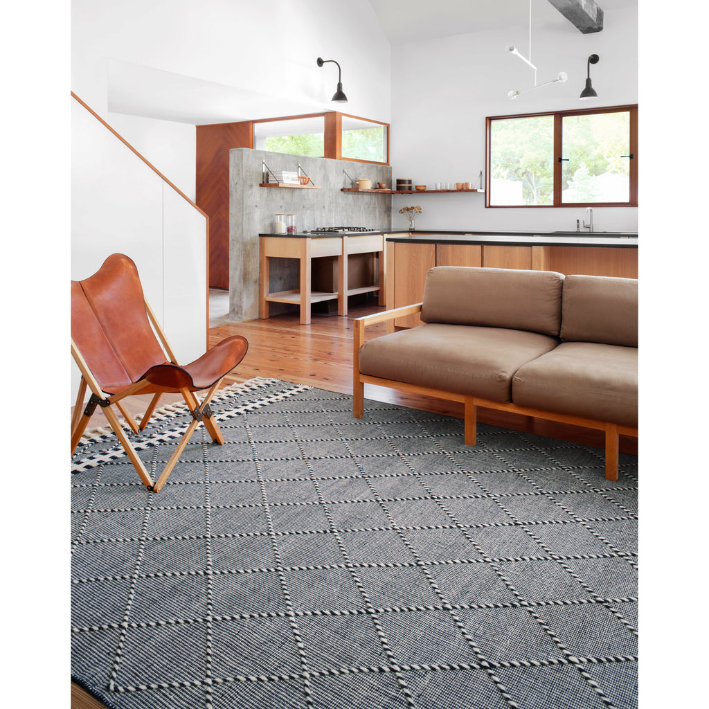 Sawyer Navy Rug - Light House Co.