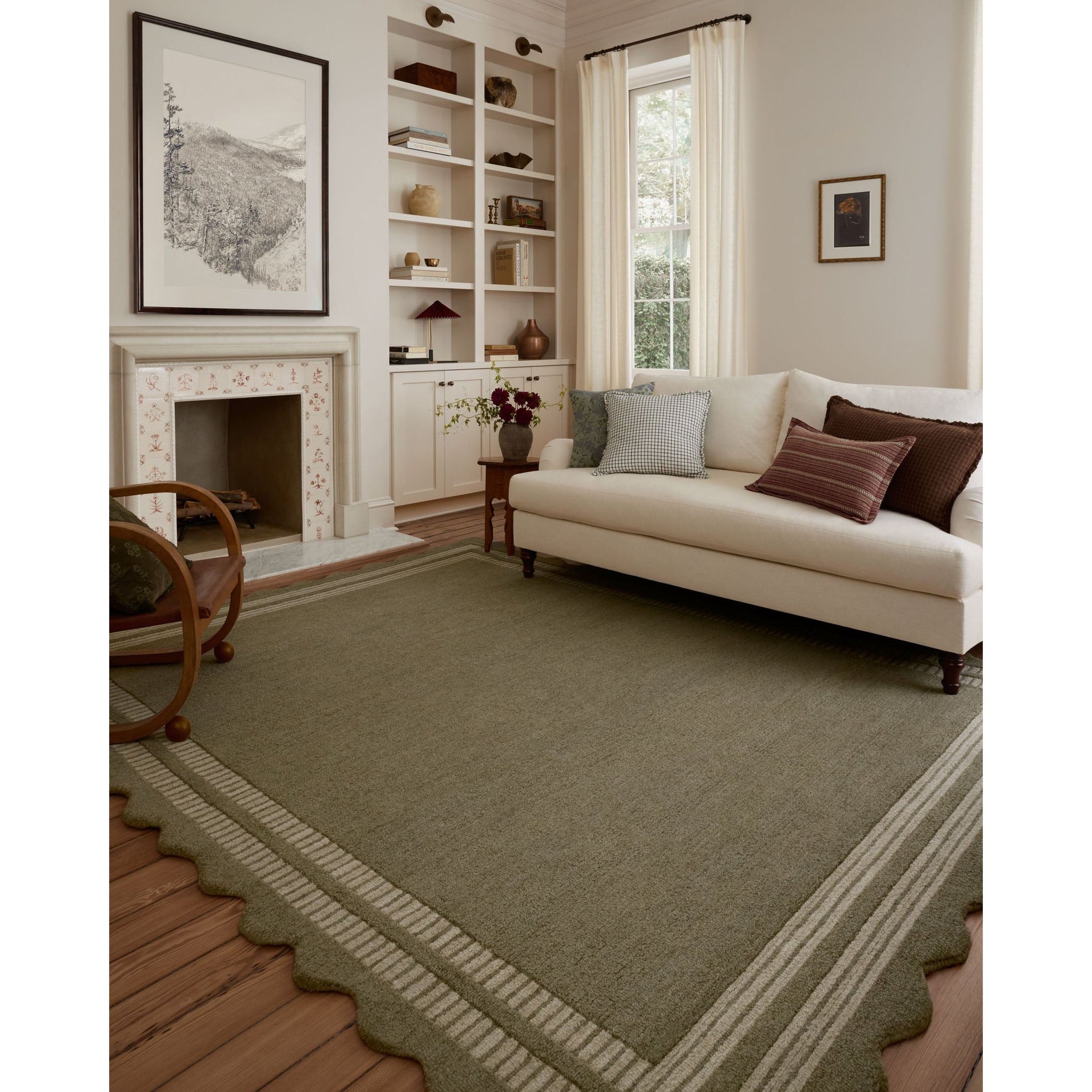 Scottie Olive / Pebble Rug | Chris Loves Julia x Loloi | Light