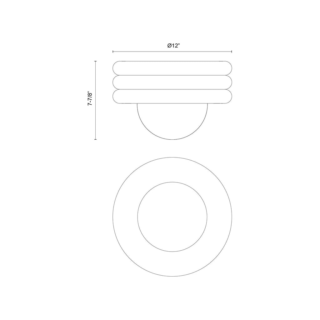 Harvey Semi-Flush Mount - Light House Co.