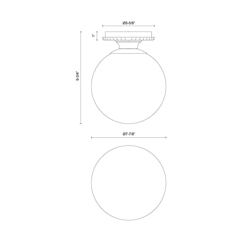 Otis Semi-Flush Mount - Light House Co.