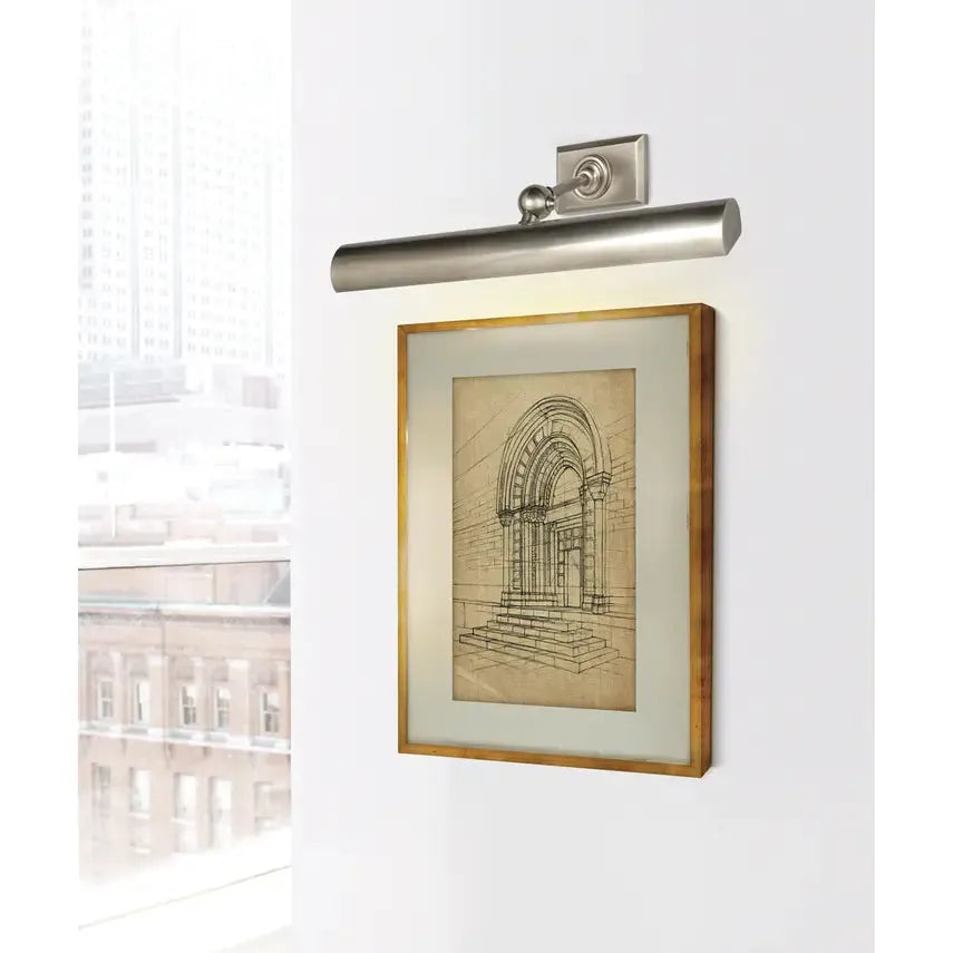 18" Cabinet Maker's Picture Light - Antique Nickel | Open Box - Light House Co.