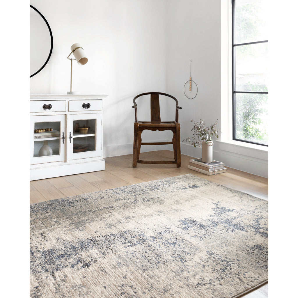 Teagan Natural / Denim Rug - Light House Co.